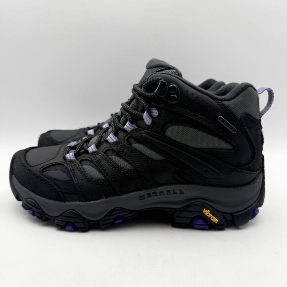 Merrell Womens Moab 3 Thermo Mid Winter Boot US 7 M Black Leather Waterproof NIB - Picture 9 of 13